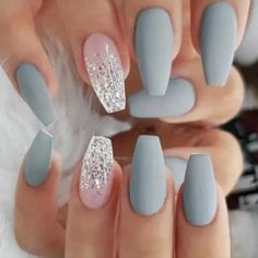 White Nail, Spring Nail Art, Summer Acrylic Nails, Summer Nails Colors, Coffin Nails Designs