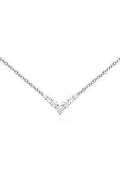 MELISSA KAYE-Mini Aria Diamond Necklace - White Gold-WHITE GOLD Necklace White Background, Blogging Seo, Diamond Necklace Set, Necklace White, Seo Marketing, Social Media Business, Marketing Online, Plain White, Make Money Blogging