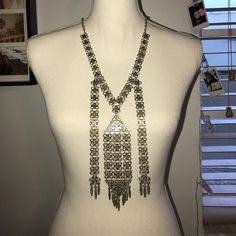 Nwt - Gorgeous Necklace!! Feel Free To Make An Offer Elegant Metal Long Necklace For Festival, Silver Bohemian Long Necklace For Parties, Jewelry Statement, Gorgeous Necklaces, Womens Jewelry Necklace, Statement Necklace, Chain Necklace, Jewelry Necklaces, Necklaces