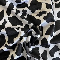 the black and white cow print fabric is very soft