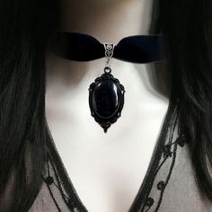 652F Gothic Vintage Embossed Charm Choker For Women Fashion Black Velvet Necklace Mystery Pagan Choker Velvet, Witchcraft Jewelry, Velvet Necklace, Jewelry Girl, Pagan Witch, Gothic Vintage, Pagan Witchcraft, Witch Jewelry, Pendant Choker