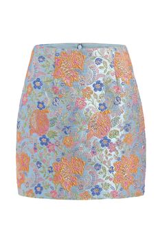 Linette Metallic Floral Brocade Mini Skirt Anne Styles, Brocade Skirt, Skirt Straight, A Silent Voice, Dope Outfits, Sewing Project, 21 Days, Spring Floral, Lace Tops