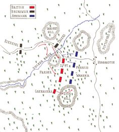 a map showing the battle of bunker hill