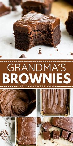 Valentine's Day dessert recipe just got better with Grandma's Brownies! These are the best brownies made with cocoa powder, chocolate chips, and a fudge type frosting on top. A perfect treat to make at home and share with loved ones. Enjoy Brownies Made With Cocoa Powder, Home Made Brownies, Cocoa Powder Chocolate, The Best Brownies, Best Brownie Recipe, Brownie Frosting, Fudge Frosting, Dessert Bar Recipe, Easy To Make Desserts