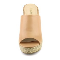 An espadrille wedge adds leg-lengthening height to chic platform mules. Wear yours with everything from dresses to denim. These platform mules feature an open-toe design and an espadrille platform that adds a touch of elegance to any outfit. The vamp is made of PU, the outsole is crafted from TPR, and the heel is made of PVC. These materials ensure durability and comfort for all-day wear. The padded insole provides additional comfort, making these sandals perfect for various occasions such as pa Womens Espadrilles Wedges, Evening Heels, Platform Espadrille Sandals, Platform Mules, Espadrilles Platform, Platform Espadrilles, Espadrille Wedge, Espadrille Sandals, Shoes Heels Pumps