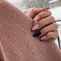 Nails 23, Grunge Nails, Simple Acrylic Nails, Nail Nail, Gel Nail Designs, Nail Inspiration, Pretty Acrylic Nails