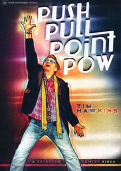 the poster for push pull point pow shows a man with his arms in the air