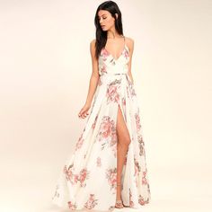 F00120596-202 Wrap Dresses Summer, Free Reign, Bohemian Style Clothing, Boho Style Outfits, Pink Maxi, Maxi Robes, Floral Print Maxi Dress, Maxi Wrap Dress, Party Dress Long