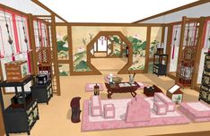 Dorms Ideas, Clubhouse Ideas, Traditional Japanese Home, Japanese Village, Korean Traditional Dress, Japanese Interior, Royale High, Korean Traditional