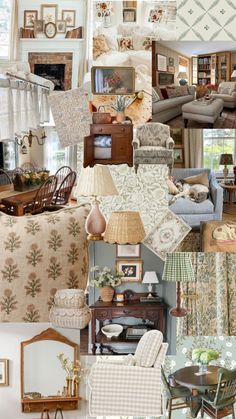 country vintage French cottage southern grandma thrift patterned home house Cottagecore Home, New Living Room, Cottage Homes, Dream Home Design, House Inspiration, My Dream Home, Home Decor Inspiration