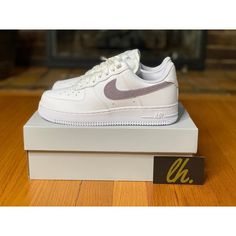 Thank You For Considering Our Store! We Appreciate Your Business And Support! Nike Air Force 1 Low “Glitter Swoosh Purple” “Canyon Purple” Women’s Size 6.5 Brand New With Box Guaranteed 100% Authentic! Dh4407-102 Reach Out Before Submitting An Offer Since We Have This Item Listed Elsewhere & Want To Make Sure We Don’t Oversell! We Consider All Reasonable Offers! With That Said, We Invite You To “Watch” Our Items To Receive Special Offers Sent Directly To You! Thank You For Visiting! Follow Us Fo Sporty White Sneakers With Glitter Accents, White Low-top Sneakers With Glitter Accents, Nike Blazer Black, Nike Air Max Verona, Nike Vapormax Flyknit, Nike Free Flyknit, New Nike Shoes, Metallic Sneakers, Nike Air Max Thea