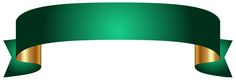 a green and gold ribbon with two golden ribbons on the ends, isolated against a white background