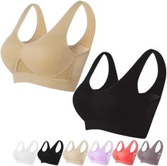 PRICES MAY VARY. 2024 Upgrade Breathable Cool Liftup Air Bra：Solve discomfort caused by steel ring and insufficient chest support. It will bring you good support and improve, shape, and support a perfect bra shap Stay Cool and Comfortable: Stay dry and comfortable all day with our Breathable Bras for Women. The nylon material is designed to keep you cool during workouts or daily wear, making it the perfect Sports Bra for any active woman. Easy to Clean and Maintain:Made with high-quality nylon, Full Support Sports Bra, Air Bra, Bra Image, Bra For Women, Perfect Bra, Active Women, Steel Ring, Sports Bras, Bra Lingerie