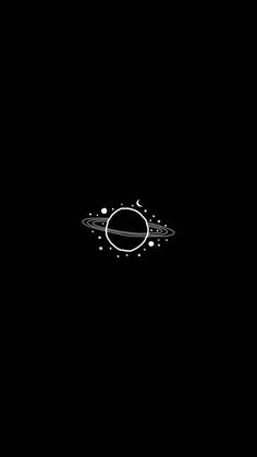 an image of a black background with white circles and dots in the center on top of it