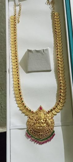 Latest Kasulaperu Designs Gold, Latest Long Haram Gold Jewellery Designs