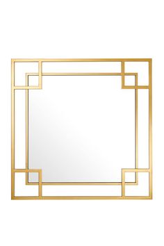 Art Deco Gold Geometric Frame Mirror | Eichholtz Morris | OROA Floor Inlay, Art Deco Spiegel, Marble Flooring Design, Inlay Design, Luxury Mirror, Art Deco Mirror, Square Mirror, Framed Mirror, Elegant Furniture