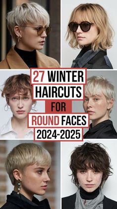 Winter Haircuts for Round Faces in 2024-2025 include the French bob and medium length wavy hair, both great choices for women wanting a fresh update. For a more daring look, try choppy layers in a short hairstyle, which works particularly well for long or short hair, adding movement and depth. Bob With Choppy Layers, Medium Length Wavy Hair, Short Shag