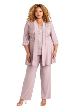 PRICES MAY VARY. Two Piece dressy pant suits- Jacket with lace accent attached to shell (Jacket and shell is one piece) Shell with Crew neckline and sequin lace in front No zipper pant, super comfortable breathable and stretchy fabric 92% Polyester, 8% Spandex; Occasion: Grandmother of the bride pant suits formal pantsuits for women evening party cocktail pant suits for weddings pantsuits for wedding guest mother of the bride pant suits grandmothers wedding attire wedding suits for women Bride Suit, Embroidered Lace Top, Glamorous Outfits, Lace Sleeveless Top, Mother Of The Bride Outfit, Lace Pants, Embellished Blouse, Drape Cardigan, Lace Jacket