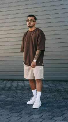 Oversized Outfit Men, Mens Street Style Summer, Herren Style, Outfit Hombre, Mens Summer Outfits, Classy Outfits Men, Outfit Streetwear, Oversized Outfit