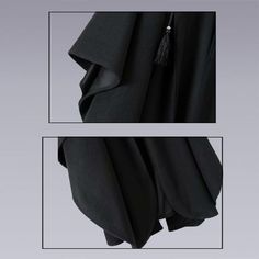 Wow picks! V1 X21 TECHWEAR CLOAK at $67.50 Choose your wows. 🐕 #y #techwearoftheday #streetwear #futuretech #techwearstyle #darkfashion #bringcyberback #aesthetic #futuristicfashion #techwearalpha Casual Black Hooded Cape, Oversized Black Cape For Spring, Black Oversized Cape For Spring, Techwear Cloak, Futuristic Fashion, Dark Fashion, No Color, Soft Texture, Cloak