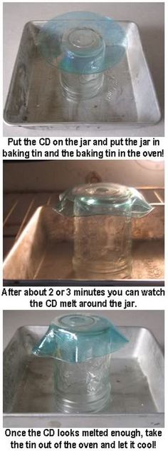 the instructions for how to make a glass dish