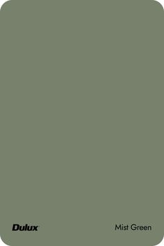 a green color with the words dulux next to it