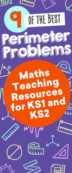 the cover of the book perimeter problems maths teaching resources for kg2 and k3