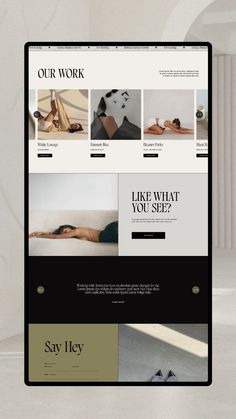 an image of a website design for shoes