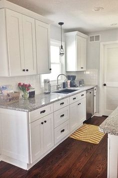 the kitchen is clean and ready for us to use in its new owner's home