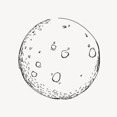 a drawing of an object that is drawn in black and white with water drops on it