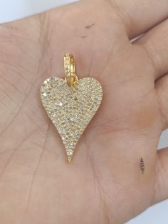 Pave Diamond Heart Pendant Measurement Specification- Size- 30x20mm Stone- Diamond Materials- 925 Sterling Silver Finish- Sterling Silver We are continuously adding new products to our store. So keep coming back to see more great deals. If you need any other polish you can contact us.  For Wholesale orders or custom-made order requirements, text us. https://www.etsy.com/in-en/shop/GEMBEADSCREATIONIN?ref=seller-platform-mcnav§ion_id=34167868 ♦ Manufacturer's Warranty We offer a lifetime warranty Heart Charm Pendant Jewelry For Valentine's Day, Valentine's Day Jewelry With Heart Charm Pendant, Valentine's Day Heart Charm Teardrop Jewelry, Valentine's Day Heart Charm Pendant Jewelry, Heart Cut Jewelry With Lobster Clasp For Gift, Valentine's Day Double Heart Jewelry With Lobster Clasp, Valentine's Day Heart Pendant Jewelry With Lobster Clasp, Heart Pendant Necklace With Lobster Clasp For Anniversary, Valentines Gift For Her