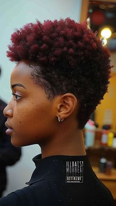 Bold and Beautiful: 25 Flawless Short Hairstyles for Black Women Tapered Haircut Natural Hair Black Women 4c, Hair Color For Short Natural Hair, Tapered Afro Women Shape, Hair Color Ideas For Short Black Hair, Texturised Hair Styles For Black Women, Short Twa Hairstyles 4c Hair Color, Black Women Natural Hairstyles Short, Afro Haircuts Women, Short Mohawk Hairstyles For Black Women