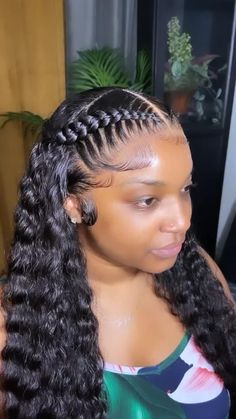 Two Braid Hairstyles, Frontal Wig Hairstyles, Birthday Hairstyles, Quick Weave Hairstyles, Braided Cornrow Hairstyles, Hairstyles Braided, Hair Hoco, Protective Hairstyles Braids, Trendy Hairstyle