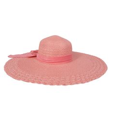 "*ELEGANT DESIGN - Our packages are uniquely designed and selected to match the latest fashion trend. Many of our customers said they received compliments by wearing our sets. *Wide Brim Straw Hat: Fashionable woman's foldable Wide Brim Hat made of 100% high-quality natural paper straw. Crushable, tightly woven for durability *This hat is accented with a beautiful ribbon band. Do Not Machine Wash or Brush Wash, wipe dry *Color: Pinkhat with pink grosgrain ribbon band detail   *Straw Hat Size: One size only, recommended for head circumference around 21 -22\" (53-56 cm); 5\" (13 cm) wide Brim, height: 5\" (12.7 cm), diameter: 18.5\" (47 cm); an adjustable chin strap can hold it in place on windy days. Open weave ribbon bows 7\" (17.5 cm)  *Inner sweatband helps keep moisture away during hot Handmade Pink Beach Hat, Pink Artisanal Wide Brim Hat, Pink Brimmed Beach Hat, Pink One-size Beach Hat, Handmade Pink Sun Hat, One Size, Wide Brim Straw Hat, Beach Hat, Fuchsia Color, Brim Hat