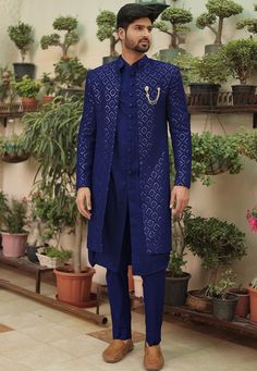 Sherwani Design, Wedding Suits Men, Sherwani, Designer Clothes For Men, Wedding Men, Wedding Suits, Mens Suits