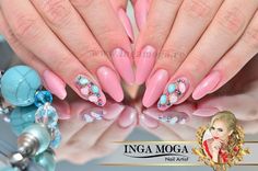 Unghii roz migdala ruseasca by Inga Moga Galerie de poze Poza Nails Purple, Nails Simple, Nails, Purple