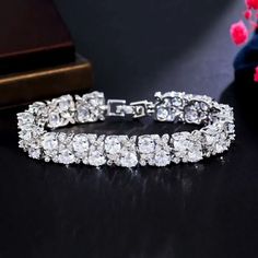 If you re looking for a fine jewelry which looks sepecial, precious stone please consider cubic zirconia in Wedding Bracelet Cubic Zirconia Bracelet, Cz Bracelet, Copper Material, Colorful Bracelets, Metal Bracelets, Wedding Bracelet, Chain Link Bracelet, Bracelet Sizes, Chain Bracelet