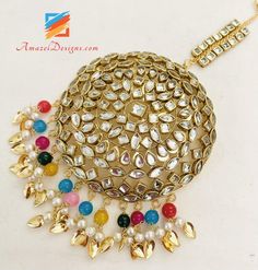 Oversized Multicoloured Kundan Pipal Patti Tikka. Shop Online from Canada for Kundan Maang Tikka Online. No Limits FREE shipping from Canada to every country in the world. - FREE Shipping to USA, Canada, UK, Norway, Sweden, Denmark, Italy, Australia, New Zealand and every other country. Why Amazel Designs? 📦Worldwide FREE Shipping from Canada 🇨🇦on all orders. 📦No Foreign Transaction Fee on your credit card even though you shop from Canada. Where else would you find that kind of facility? Exp Festive Multicolor Tilla Tikka, Festive Round Kundan Tikka, Heavy Multicolor Kundan Tikka, Elegant Multicolor Kundan Tikka, Kundan Mang Tika, Maang Tikka Kundan, Online Design, Amazing Jewelry, Jewelry Design