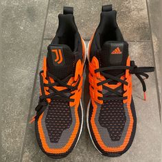 Adidas Ultraboost Men Size 10 1/2 New Ultra Boost, Adidas Ultra Boost, Adidas Shoes, Adidas Men, Mens Casual Shoes, Orange Black, Casual Shoes, Athletic Shoes, Men's Shoes