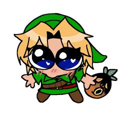 the legend of zelda is holding an apple