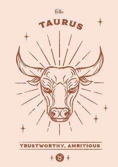 the taurus logo with an image of a bull's head