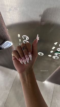 Pink Bow Nails, Dramatic Nails, Nails After Acrylics, Bow Nails, Classy Acrylic Nails, Dope Nail Designs, Exotic Nails, Really Cute Nails