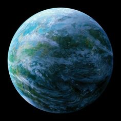 an artist's rendering of the earth from space