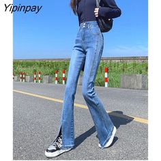 Shipping: Worldwide Express Shipping AvailableDelivery time: 🚚7-15Days Fast ShippingReturns: Fast refund,💯100% Money Back Guarantee.Brand Name: GUUZYUVIZMaterial: CottonMaterial: PolyesterFabric Type: StripeLength: Full LengthFit Type: skinnyStyle: Office LadyDecoration: ButtonDecoration: PocketsDecoration: Fake ZippersDecoration: WashedOrigin: Mainland ChinaCN: GuangdongJeans Style: Flare PantsWaist Type: HIGHModel Number: shangguge1100Release Date: Summer 2022Thickness: RegularItem Type: JEA Spring Slim Bottoms With Pockets, Trendy Slim Spring Pants, Slim Denim Blue Spring Pants, Retro Mid-rise Flare Jeans In Denim Blue, Retro Denim Blue Flared Denim Pants, Cheap Full-length Denim Blue Flares, Stretch Denim Full-length Flares, Stretch Denim Blue Full-length Flares, Denim Flares