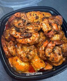 the meal is prepared and ready to be eaten on the table or served in plastic containers