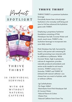 Thrive Product Spotlight, V Words