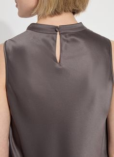 Made from silky Satin, the Justine Draped Mock Neck Shell is a fitted top that styles wonderfully with our Hi Waist Vegan Leather Wide Leg and Kathy Cardigan Jacket. The perfect underpinning to jackets and sweaters, it features a draped mock neck, bias front and back, back keyhole, and binding around the arm opening. Upon delivery, gently steam or iron to remove wrinkles. Fitted, size up for larger fit Model is 5’10”, wearing size S Satin (Woven) 100% Polyester Style # 3441 Denim Baby, Shaving Beard, Wrap Jacket, Fitted Top, Denim Leggings, Premium Denim, Cardigan Jacket, Tops For Leggings, Denim Shop