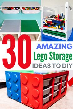 the ultimate guide to amazing lego storage ideas for diy toys and crafts that kids will love