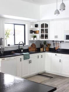 the kitchen is clean and ready for us to use in its new owner's home