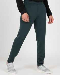 Men's Circular Knit Workout Pants with Pockets – Layer 8 Everyday Stretch Sweatpants With Straight Hem, Stretch Sweatpants With Comfort Waistband, Stretch Sweatpants With Ribbed Waistband And Straight Hem, Casual Tapered Leg Business Casual Leggings, Casual Business Leggings With Tapered Leg, Casual Tapered Leg Leggings For Business Casual, Tapered Leg Stretch Bottoms With Elastic Side Panels, Fitted Sweatpants For Loungewear With Straight Hem, Stretch Ankle-length Sweatpants For Jogging